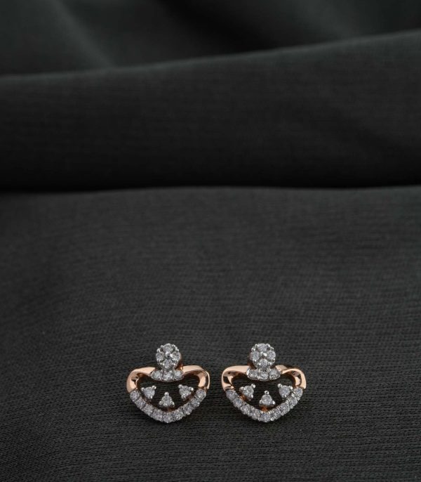 Diamond Arc Sparkle Earrings Online Hot Sale