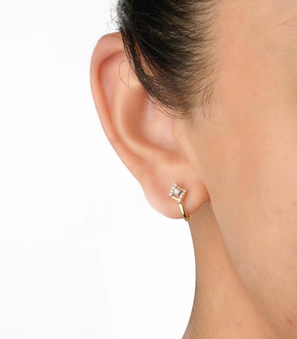 Diamond Grovy Earrings Sale