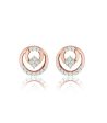 Diamond Radiant Rings Earrings For Sale