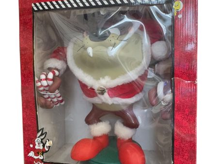 1997 TAZ Tasmanian Devil 13   Animated Looney Tunes Christmas Santa Sings Works Fashion