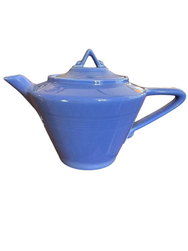 Vintage Fiesta Harlequin Teapot in Mauve Blue Online