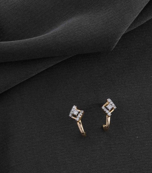 Diamond Grovy Earrings Sale