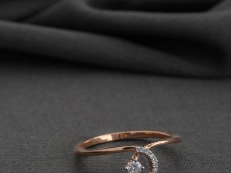 Diamond Harmony Hoop Ring on Sale