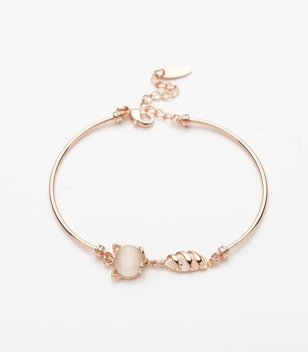 Cute Cat Bracelet (Brass) For Cheap