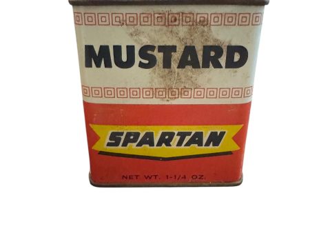 Vintage Spartan Mustard 1 1 4 Oz Spice Tin Grand Rapids Michigan Online now