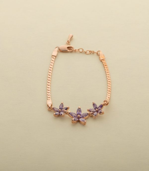 Blooming Flower Bracelet (Brass) Online Hot Sale