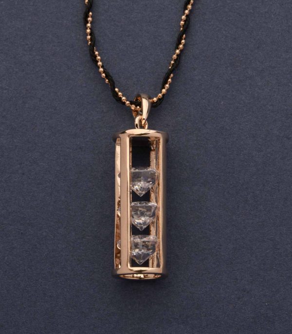 Charming Tower Of Blazing Gem Stones Necklace (Brass) For Discount