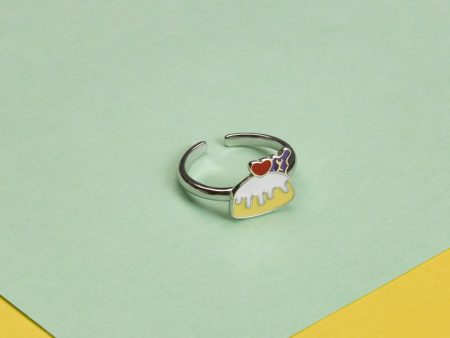 Cake Finger Ring (Silver) Sale