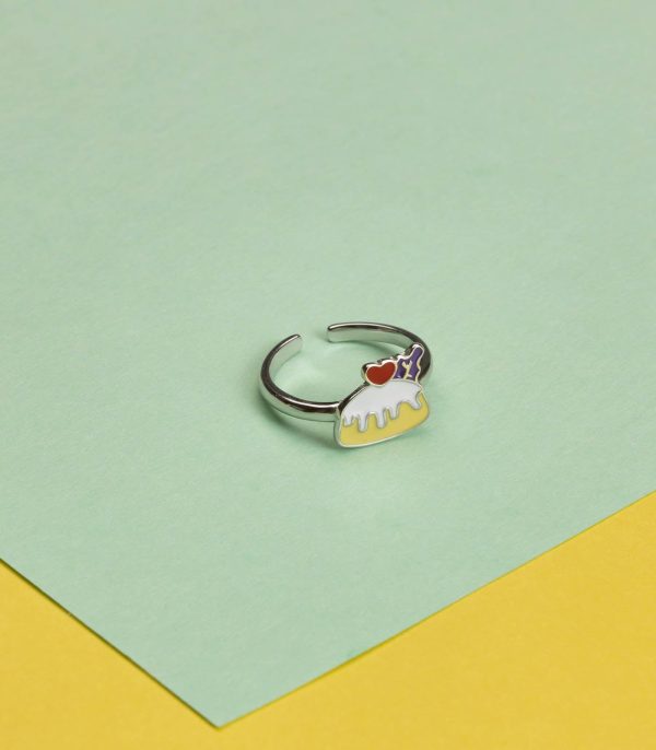 Cake Finger Ring (Silver) Sale