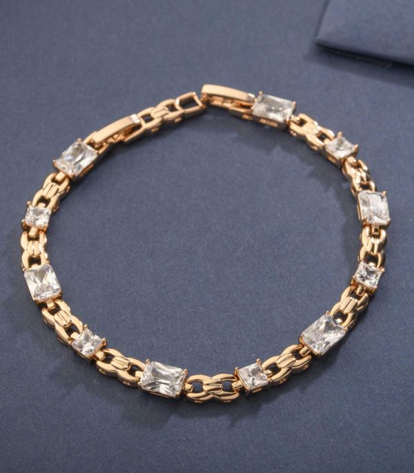 Designer Gemstones Bracelet (Brass) Online Hot Sale