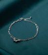 Butterfly string Bracelet (Silver) Hot on Sale