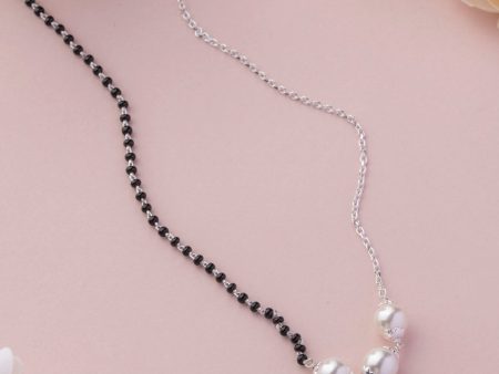 Silver Pearl Mangalsutra Online now