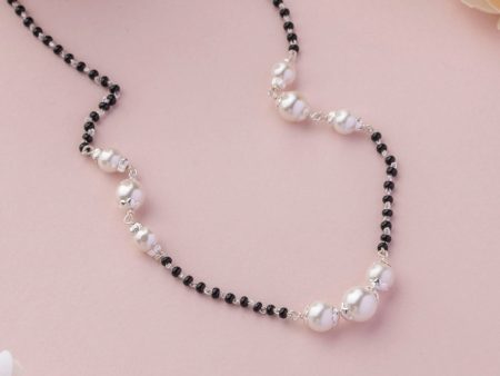 Silver Pearl Mangalsutra Supply