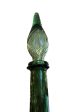 Vintage Green Flaired Empoli Italy Glass 25  Genie Bottle Mid Century Modern Online Sale