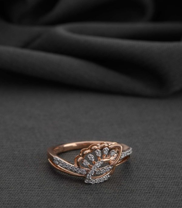 Diamond Diamond Web Weave Ring Fashion