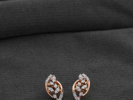 Diamond LeafLoom Earrings Cheap