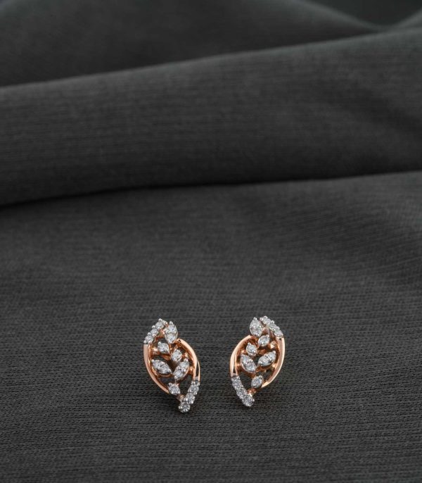 Diamond LeafLoom Earrings Cheap