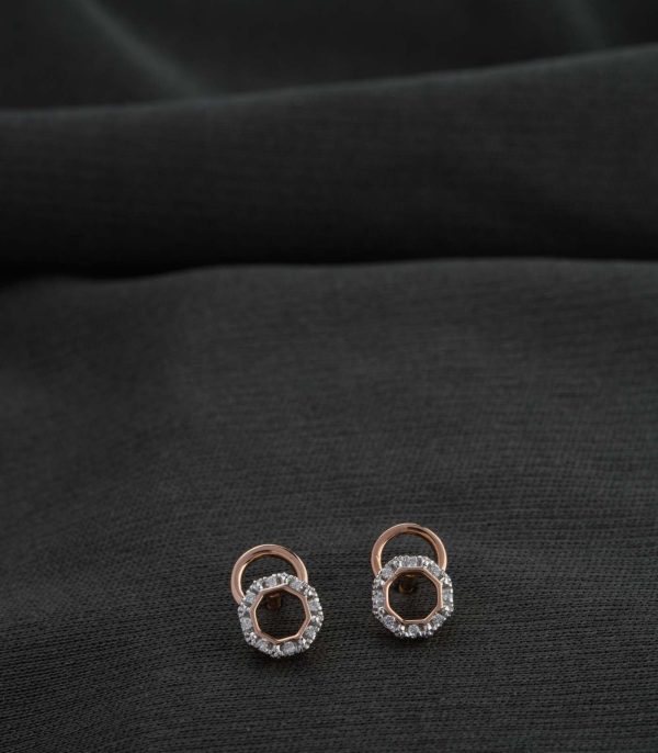 Diamond Stylish Swirls Earrings Hot on Sale