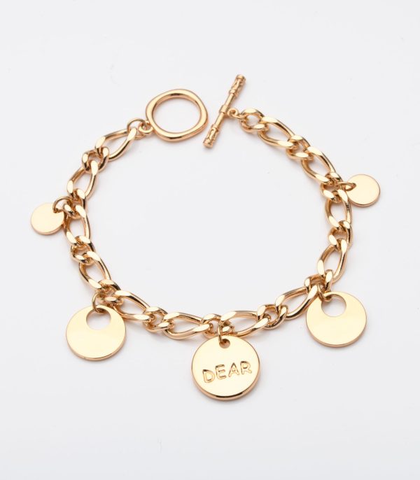 Chunky Styled Bracelet (Brass) Cheap