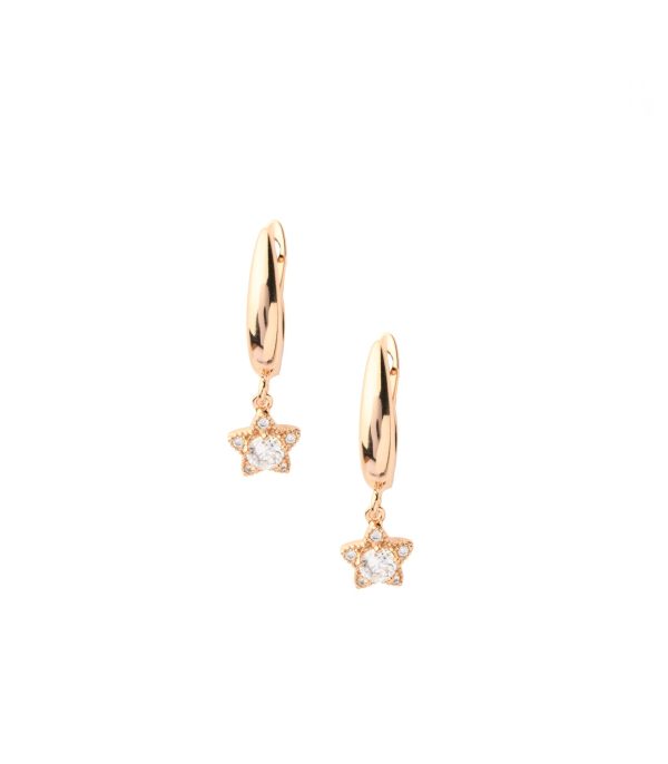 Dangling Star Hoops (Brass) Fashion