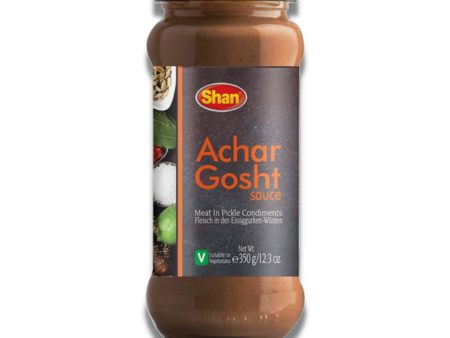 Shan Achar Gosht Cooking Sauce | 12.3oz | Meat In Pickle Condiments | Authentic Taste And Aroma | Traditional Marinade | Online Sale