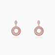 Anushka Sharma Rose Gold Classic Earrings For Discount