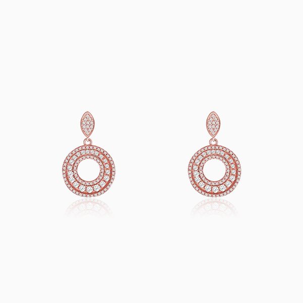 Anushka Sharma Rose Gold Classic Earrings For Discount