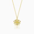 Golden Blooming Flower Pendant Online Sale