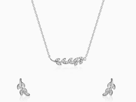 Silver Leaf Set Online Sale