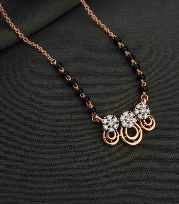 Diamond Cosmic Swirl Mangalsutra Sale