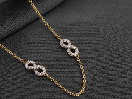 Diamond infinity Necklace Sale