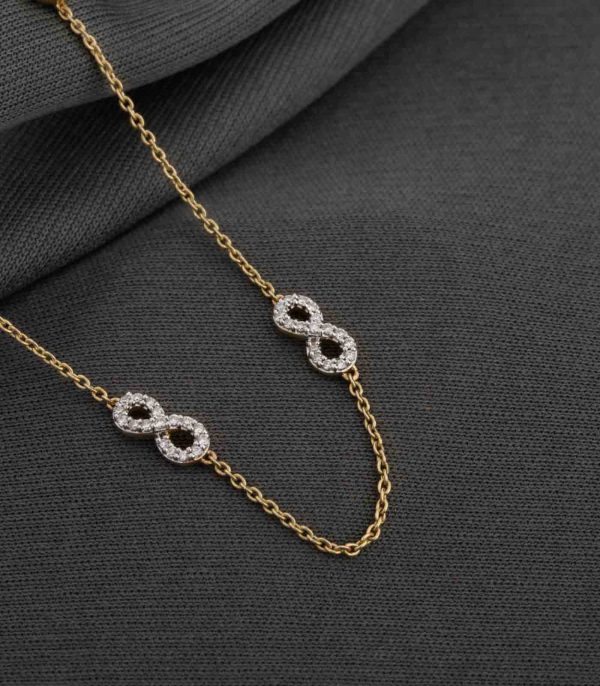 Diamond infinity Necklace Sale