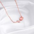 Anushka Sharma Rose Gold Pink Quartz Flower Necklace Hot on Sale