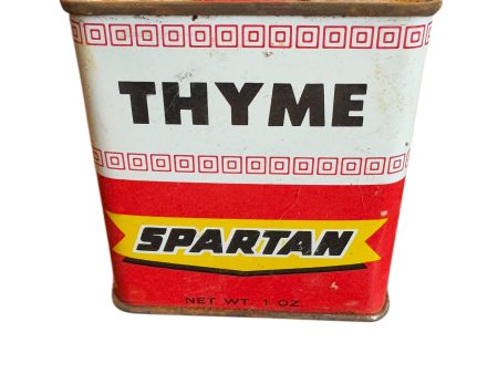 Vintage Spartan Thyme 1 Oz Spice Tin Grand Rapids MI Online Hot Sale