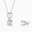 Anushka Sharma Classic Silver Zircon Set Sale