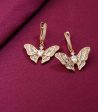 Classy Butterfly Earrings (Brass) Online