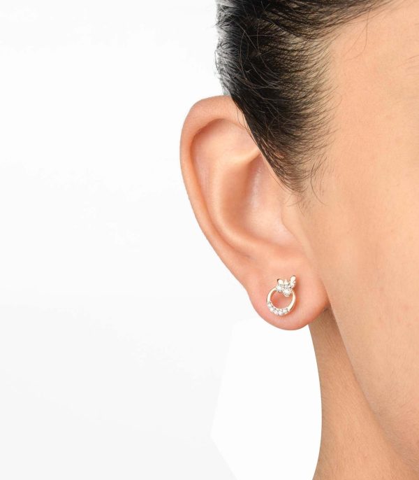 Diamond Tiny Blossoms Earrings Online Hot Sale