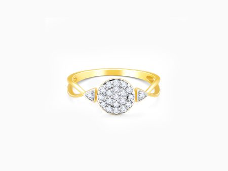 Gold Cherished Beauty Diamond Ring For Discount