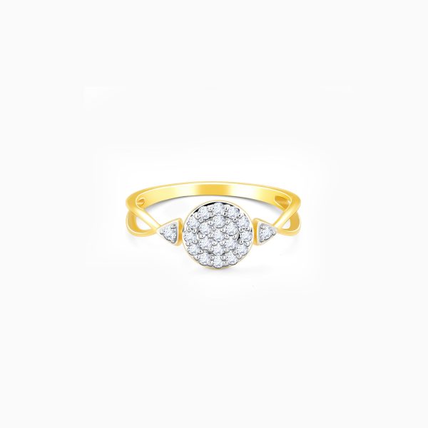 Gold Cherished Beauty Diamond Ring For Discount