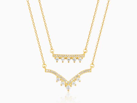 Golden Glow Layered Necklace on Sale