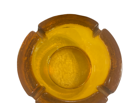 Blenko Amber Glass Ashtray Sale