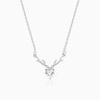 Anushka Sharma Silver Deer Heart Necklace Online now