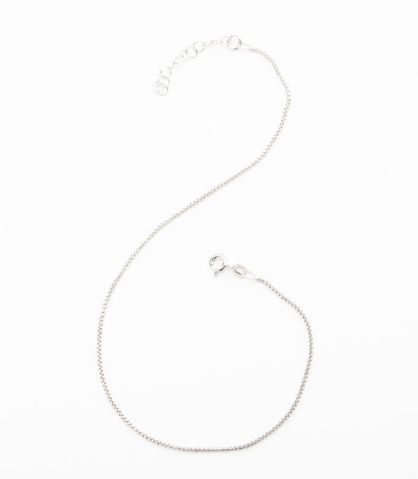 Classic Chain Anklet (Silver) Online Sale