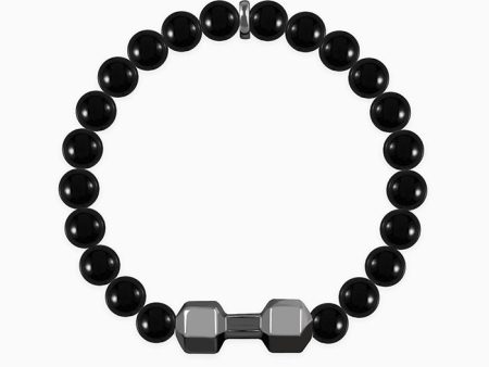 Black Rhodium Dumble Bracelet For Him Online Hot Sale