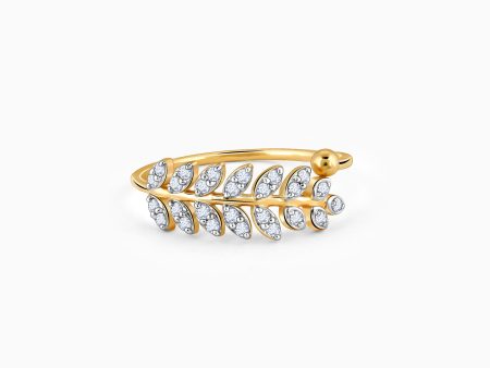 Gold Infinite Moments Diamond Ring For Discount