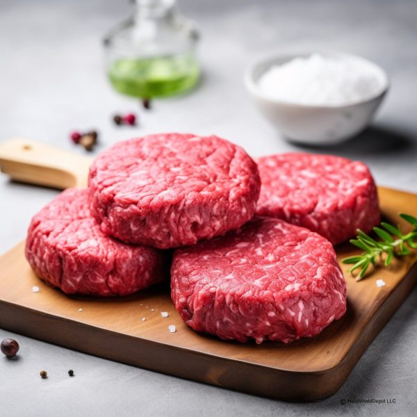 Halal Fresh Beef Burger Patties | Freshly Seasoned And Prepped | Ready To Cook | Supply