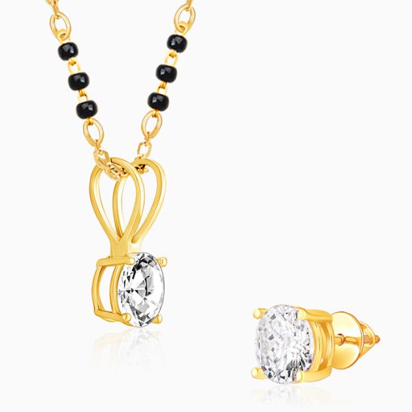 Golden Forever Moments Mangalsutra Set For Discount