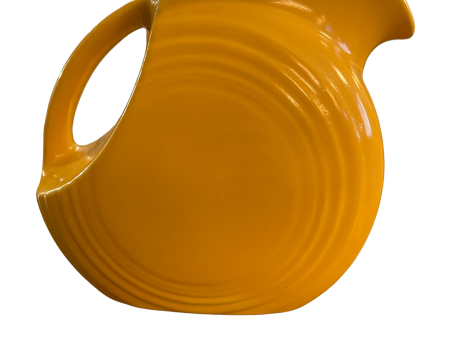 Vintage Fiesta Yellow Juice Disk Pitcher Online Sale