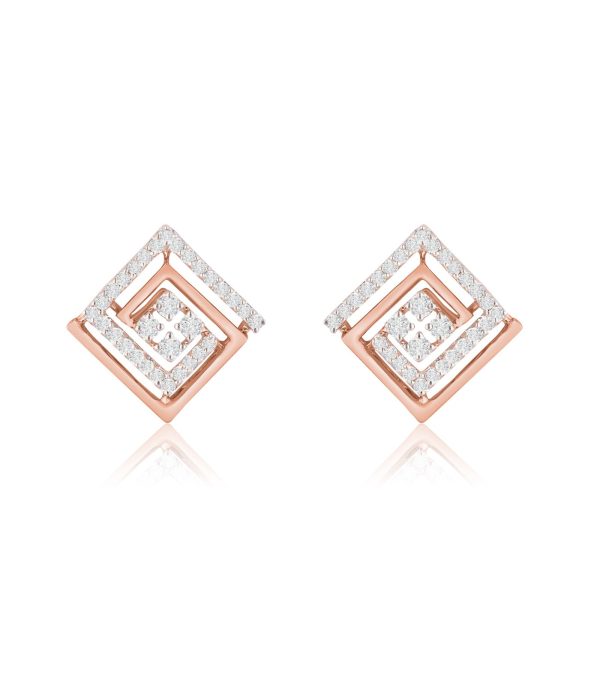 Diamond Ethereal Edges Earrings Fashion