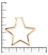 Decorative Golden Color Stars Earrings (Brass) Online